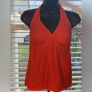 Catalina coral bathing suit tank top , size XL ( 16/18 )